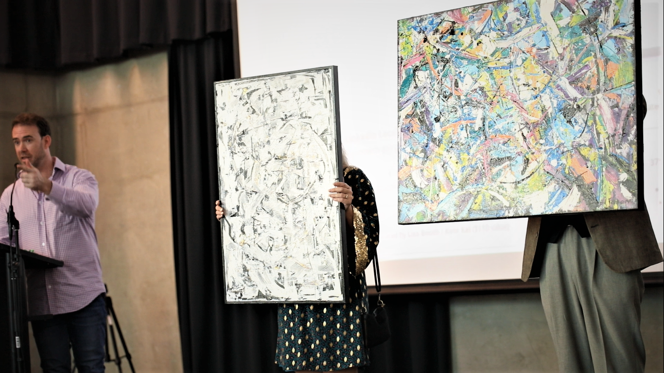 Charity auction at Linkedin Local Hamilton