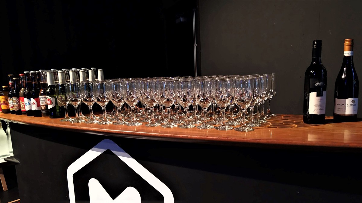 Drinks ready to go at Linkedin Local Hamilton