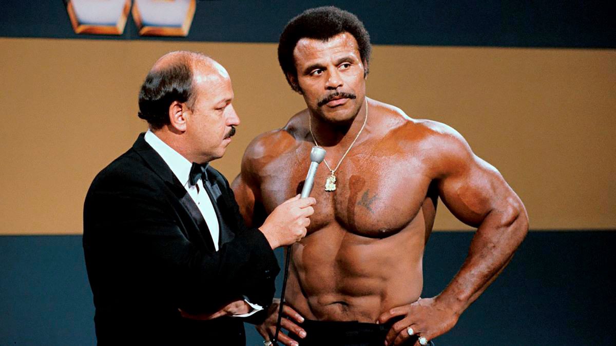 Dwayne Johnson’s father Rocky Johnson, in the WWE