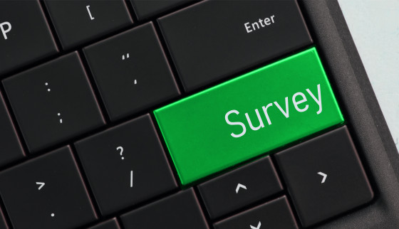 Survey button on a keyboard