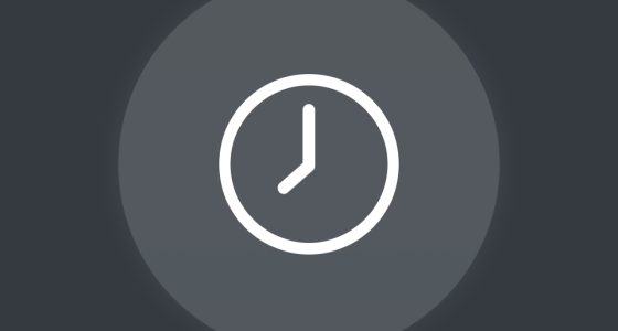 graphic of a clock on a grey background