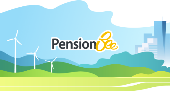 PensionBee logo and world in a heart