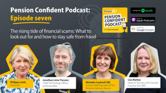 faces of host and guests of this episode of pension confident podcast.