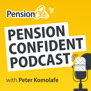 logo of pension confident podcast.