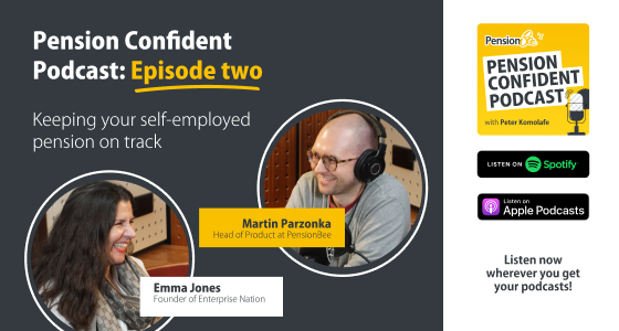 faces of host and guests of this episode of pension confident podcast.