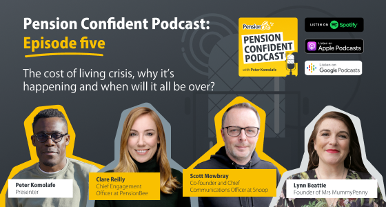 faces of host and guests of this episode of pension confident podcast.