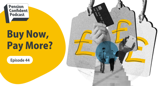 A credit card and price tags.