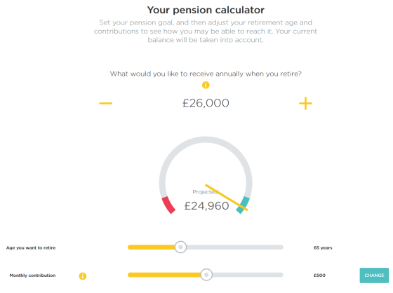 PensionBee calculator