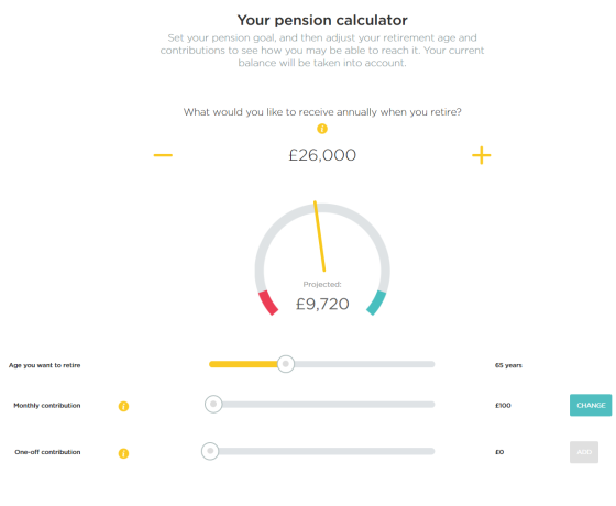 PensionBee calculator