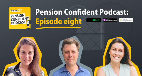 pension confident podcast host and guest photos for this episode