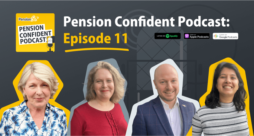 pension confident podcast host and guest photos for this episode