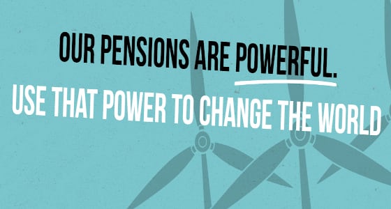 Make my money matter campaign image with pensions are powerful written in black