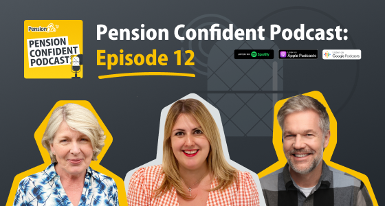 pension confident podcast host and guest photos for this episode