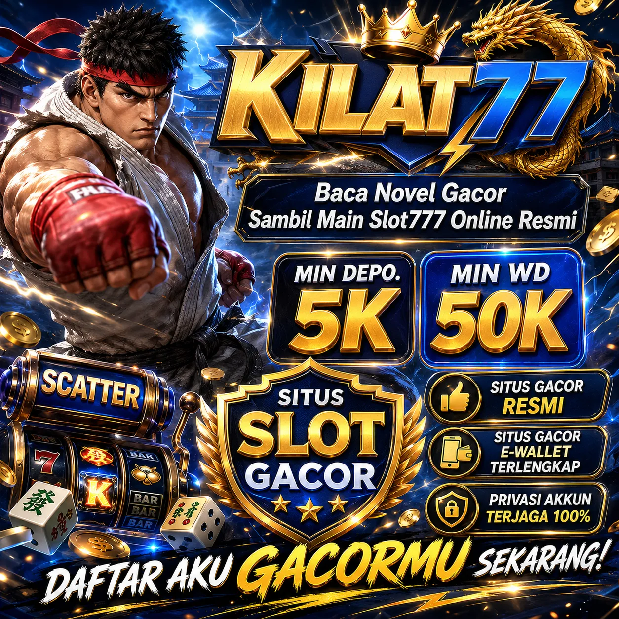 Kilat77: Baca Novel Gacor Sambil Main Slot777 Online Resmi - Kilat77