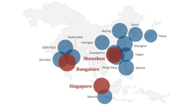 Here are the three best cities for tech companies in Asia