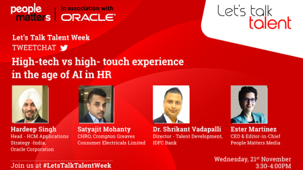 Tweetchat on “High-tech vs high-touch” experience in the age of AI in HR