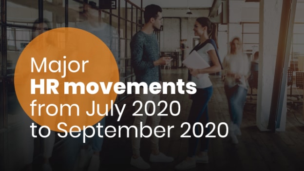 Major HR movements from July 2020 to September 2020