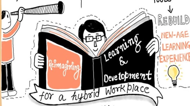 Sketchnote: L&amp;D In a hybrid world of work