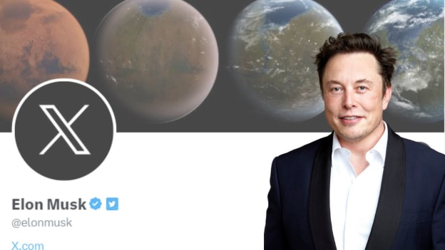 Elon Musk reveals new logo X for Twitter rebranding