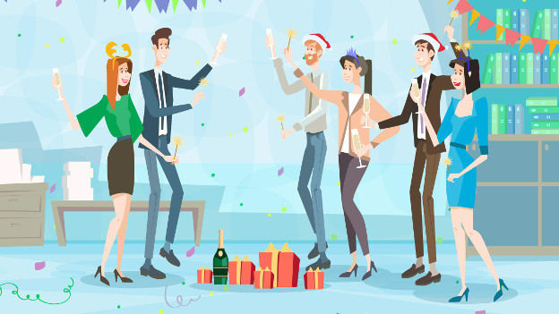 How to get work done when employees are in festive mood