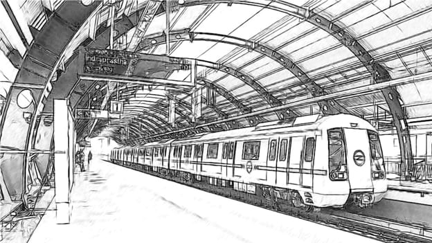 Metro do Porto Tram Drawing by Peter Farago  Fine Art America
