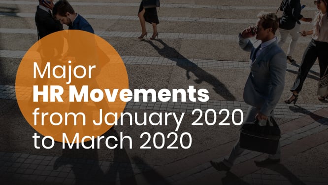 Major HR movements from January 2020 to March 2020