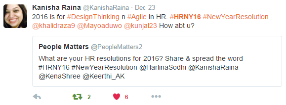 Kanisha Raina's new year resolution 2016