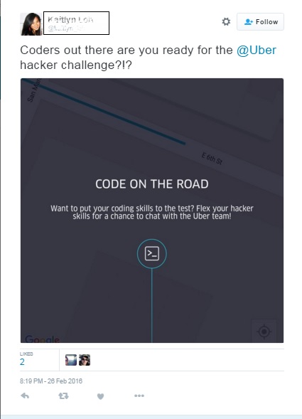 Uber Code on the Road