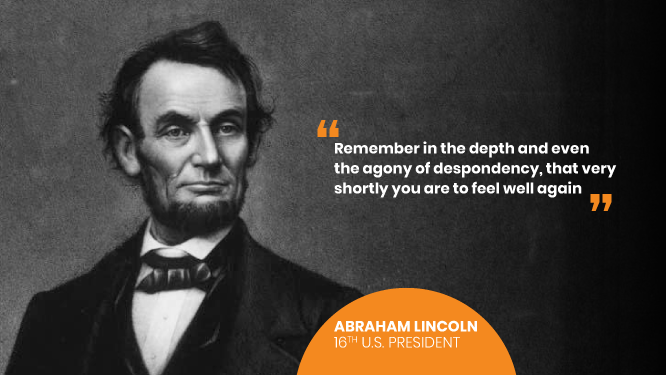 Abraham Lincoln on World Mental Health Day