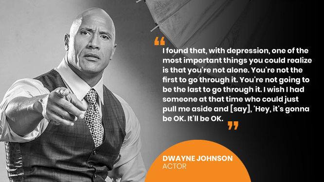 Dwayne Johnson on World Mental Health Day