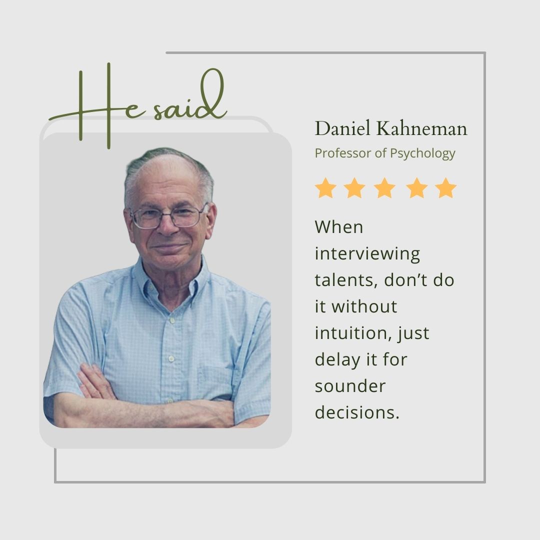 Daniel Kahneman - The Ingredients for Expert Intuition - Insights for  Entrepreneurs -  