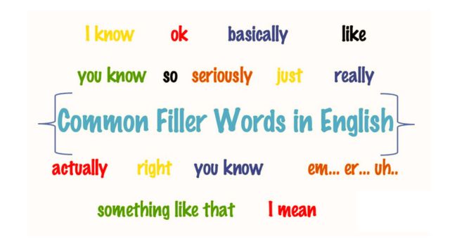 Avoid filler words