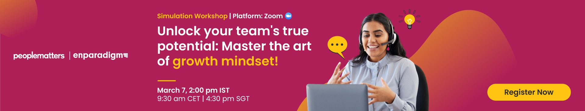 Simulation workshop on Growth Mindset