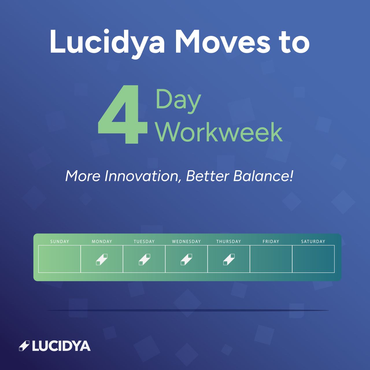 Lucidya implements a 4-day workweek