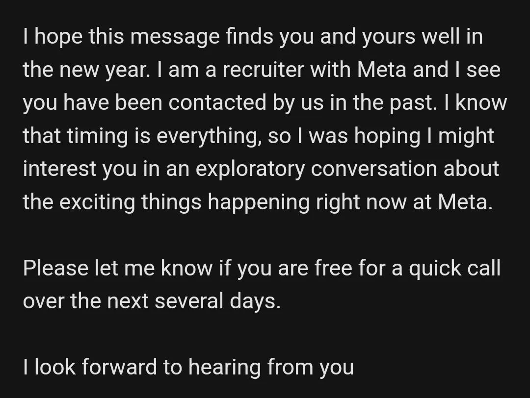 META HIRING TO FILL ROLES