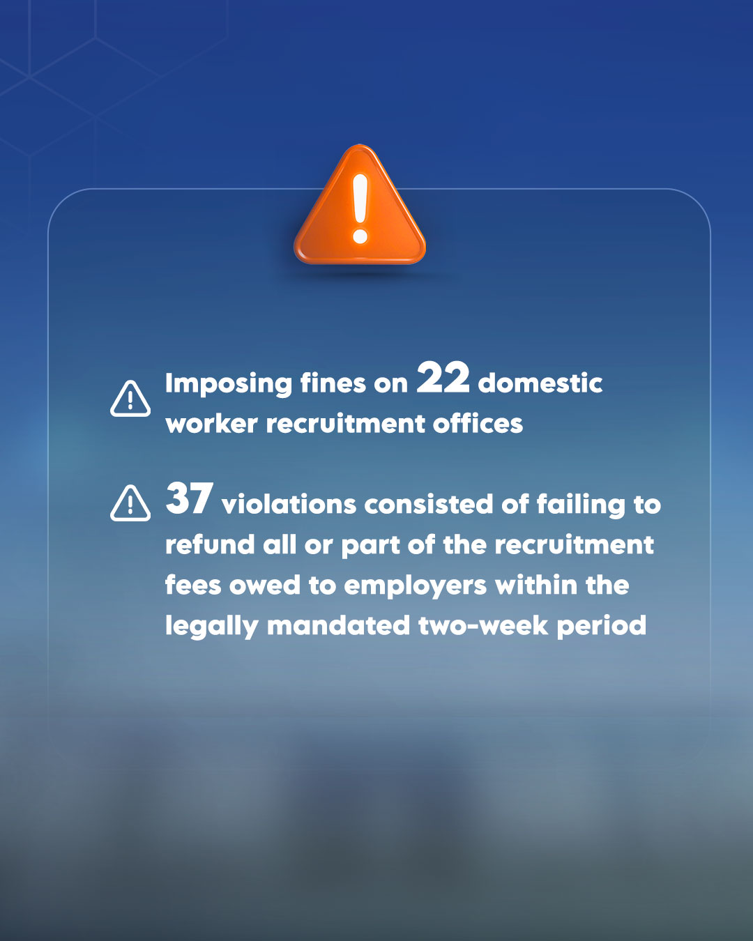 UAE penalise 22 recruitment firms for violations