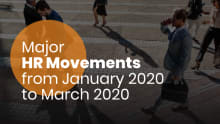 Major HR movements from January 2020 to March 2020