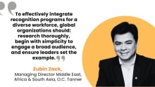 Zubin Zack of O.C. Tanner on bolstering success with employee recognition