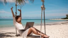 Working from an island, but not telling your boss.