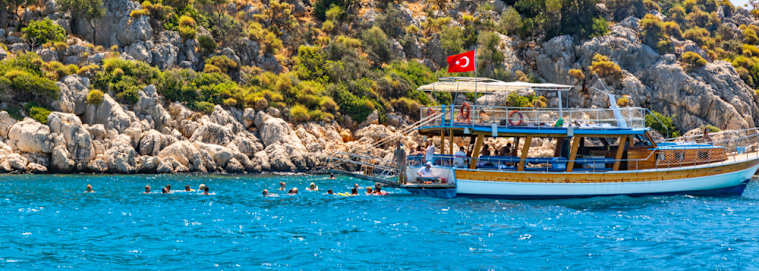 ANTALYA ET SA RÉGION | Antalya City - Croisière en goélette depuis Kemer 3* à partir de 1029 € / personne