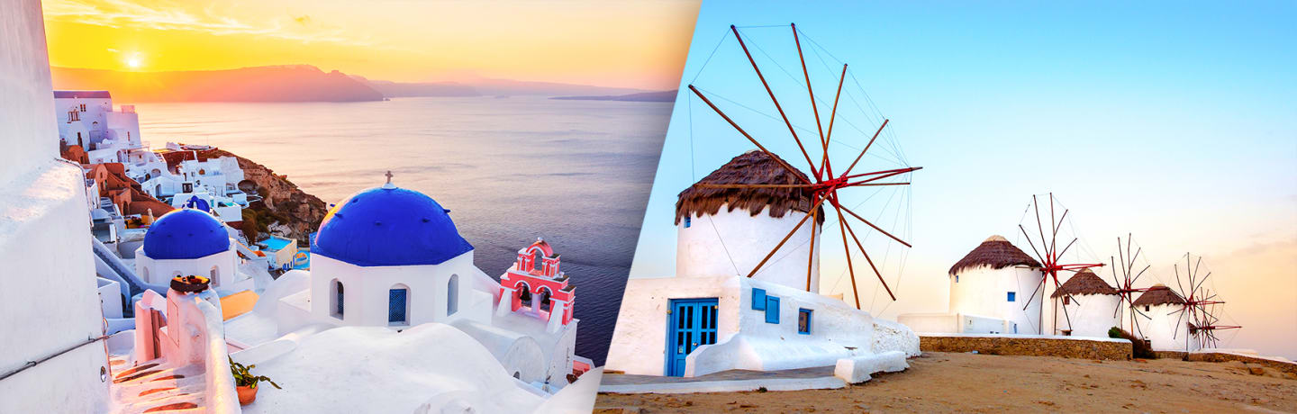 Combiné Mykonos, Paros, Santorin En 4*