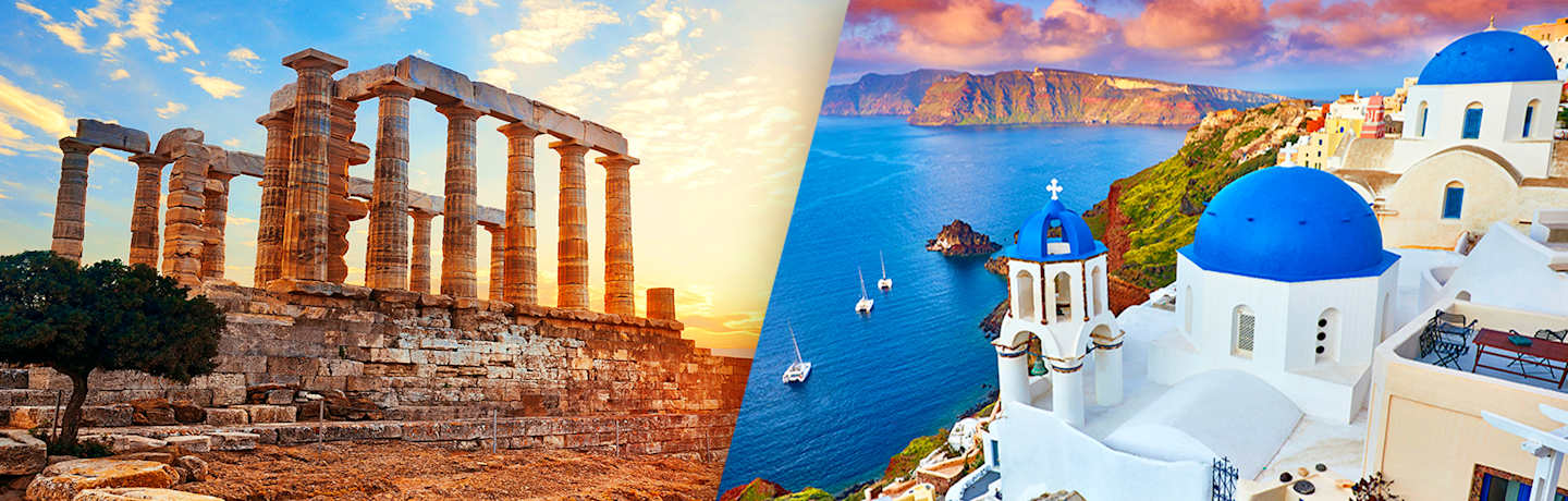 Combiné Athènes, Paros, Santorin