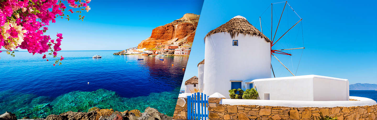 Combiné Santorin Paros Naxos Mykonos En 4*