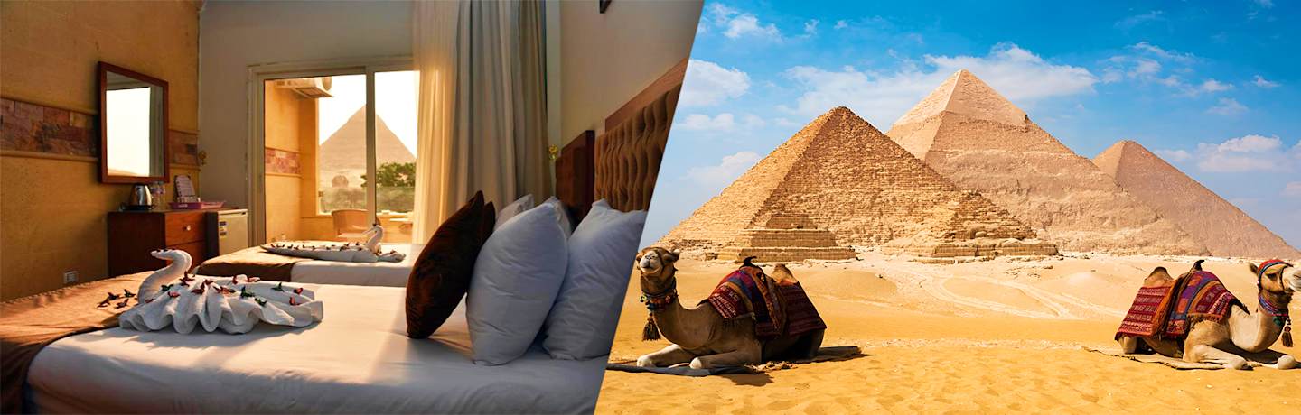 Giza Pyramids View Inn & Visite Du Grand Musée Egyptien Et Visite Des Pyramides 3*