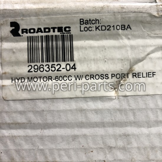 296352-04 Roadtec HYD MOTOR-60CC W/ CROSS PORT RELIEF