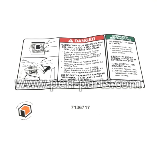 7136717 Bobcat DECAL