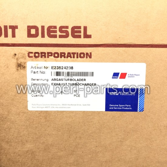 E23524238 Mtu Detroit Diesel EXHAUST TURBOCHARGER