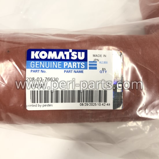 208-03-76630 INLET RUBBER AIR HOSE – COOLER PIPING COMPONENT FOR KOMATSU EXCAVATORS