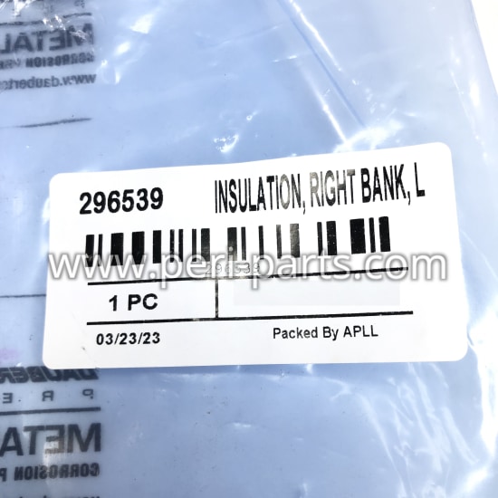 296539 Waukesha INSULATION, RIGHT BANK, LOWER LEFT