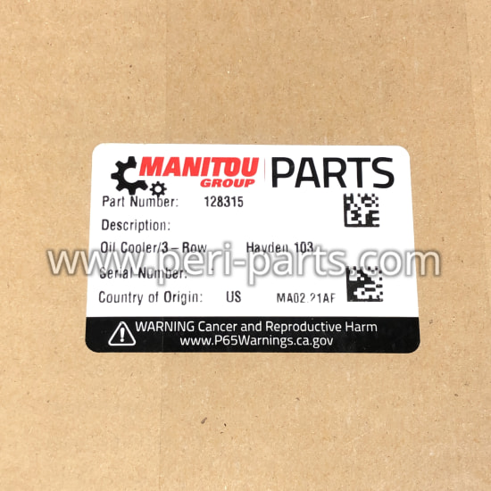 128315 GEHL OIL COOLER 3 ROW